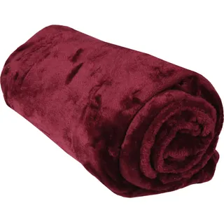BestLivings Kuscheldecke Celina Aubergine 60 x 80 cm