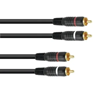 Omnitronic Cinch Kabel 2x2 0,3m (30209352)
