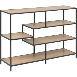 Actona Bücherregal SEAFORD 114 x 78 x 35 cm Schwarz