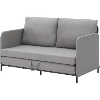 [en.casa] Schlafsofa Soini 2-Sitzer Hellgrau