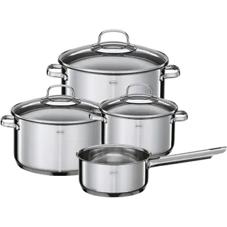 RÖSLE ELEGANCE Topfset 4-Tlg., 3 Hochwertige Töpfe Und 1 Stielkasserolle Im Set,