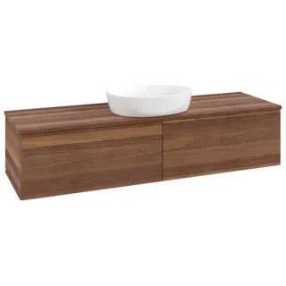 Villeroy & Boch Waschtischunterschrank 2 Auszüge 160 x 36 x 50 cm Warm Walnut