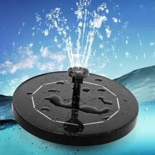 Solar-teichbrunnen Mit Solarpanel, Integrierter 3,5-w-1500-mah-akku-wasserpumpe Und Schwimmendem Solarbrunnen Mit 6 Verschiedenen Fontänenmotiven