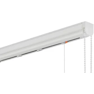 Raffrollotechnik Raffvorhangtechnik Technikbreite 40 bis 240 cm Montage Wand Decke Tür Fenster Seitenzugrollo Rollo Raffvorhang Raffrollo Technik ohne Stoff (Breite 240 cm / Kettenzug 150 cm, links)