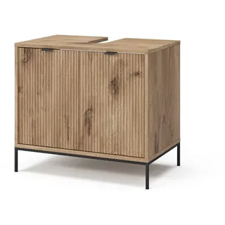 Vicco Waschbeckenunterschrank Eliza, Viking Oak 70 x 63 cm mit 2 Türen