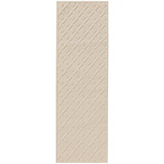 benuta Läufer, Creme, Kunststoff, Abstrakt, Rechteckig, 70x200 cm, Oeko-Tex® Standard 100, pflegeleicht, Teppiche & Böden, Teppiche, Teppichläufer
