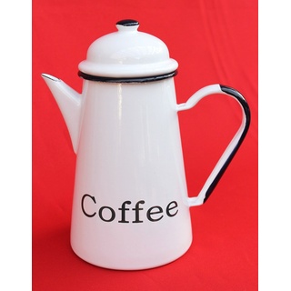 DanDiBo Kaffeekanne 578TB Coffee 1,0 L emailliert 22 cm Wasserkanne Kanne Emaille Nostalgie Teekanne