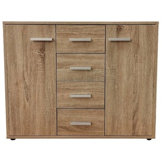 HTI-Line Kommode Kommode Nina mit 4 Schubladen (Stück, 1 St), Anrichte Sideboard Schrank beige