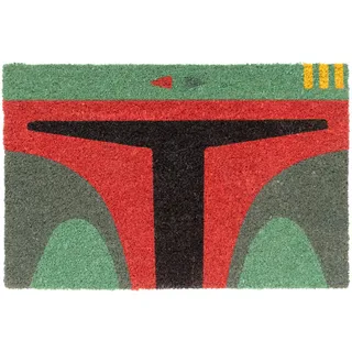 Grupo Erik Kokosmatte Fußmatte Star Wars Boba Fett - Schmutzfangmatte 40x60 cm - Fussmatte Lustig - Türmatte Innen Star Wars Geschenke