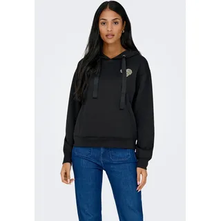 Only Kapuzensweatshirt Print:wild Schwarz XS
