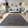 Fellteppich PACO HOME Kunstfell Soft 380 grau anthrazit B 80cm H 14mm L 150cm Polyester Teppiche Fellteppich Langflor Kuschelteppich