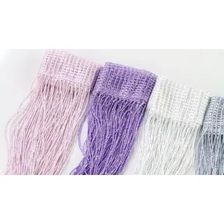 Fadenvorhang 100x200 cm, 2er-Set, Polyester, für Tür