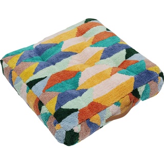 Kare Design Bodenkissen Mexico, Mehrfarbig, 60x60cm, Sitzkissen für den Boden, Polsterkissen, Kissen, Bezug aus 100% Baumwolle