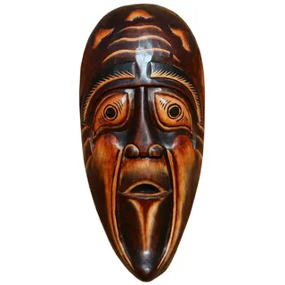 Wogeka Schöne Mystik Holz Maske Geist Tod Kopf Afrika Gothik Handarbeit Bali Maske65