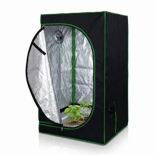MuCoLa Growbox 1,2 x 0,6 x 1,8 m schwarz/grün