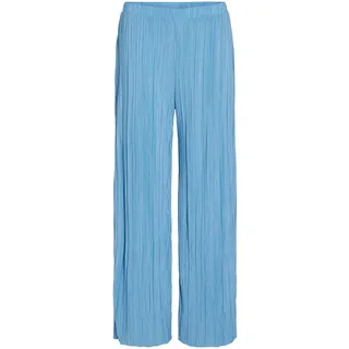 Vila Female Wide Leg Hose Geripptes - L