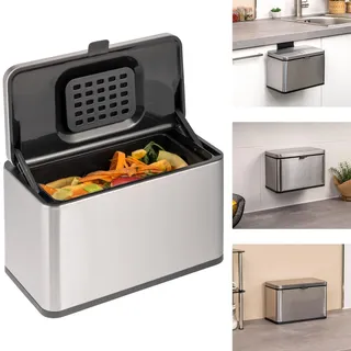 ELUNO Biomülleimer 3 l Silber