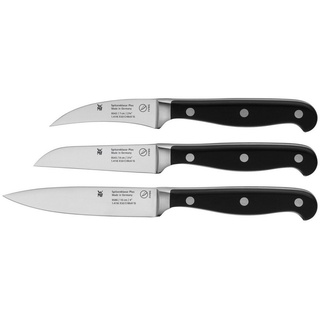 WMF Messer-Set Spitzenklasse Plus (Set, 3-tlg), Obst- und Gemüseset, Made in Germany schwarz|silberfarben