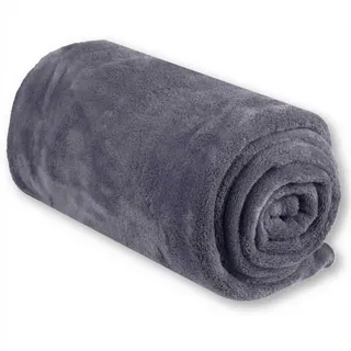 BestLivings Babydecke Mikrofaser Bestlivings anthrazit - dunkelgrau) 90x140 cm