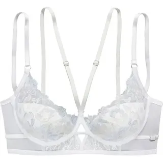 JETTE Push-up-BH Damen weiß-blau Gr.70C