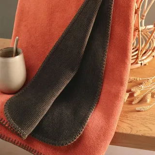 Biederlack Wohndecke Aragon-Falcon 150x200 cm - braun;orange