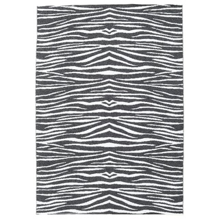Zebra Teppich - Schwarz 150x210