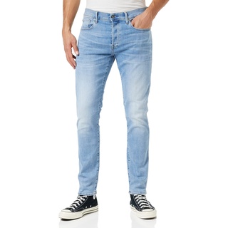G-STAR RAW Herren 3301 Slim Jeans, Blau (lt indigo aged 51001-8968-8436), 35W / 36L