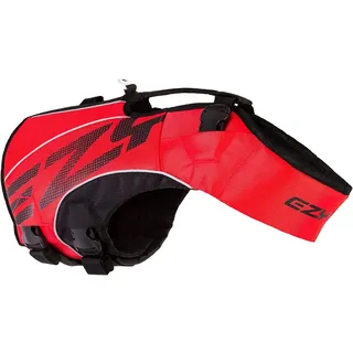 Ezydog Schwimmweste Hund – Premium Schwimmhilfe für kleine, mittlere & große Hunde – DFD X2 Boost Rettungsweste für Pool, Strand & Boot (XL, Rot)
