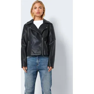 Noisy May Kunstlederjacke Schwarz M