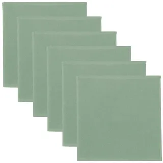 Erwin Müller Geschirrtuch Spültuch 6er-Pack, Baumwolle Uni grün