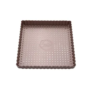 sallys Tarteform Eckig mit Hebeboden 20,5 x 20,5 cm