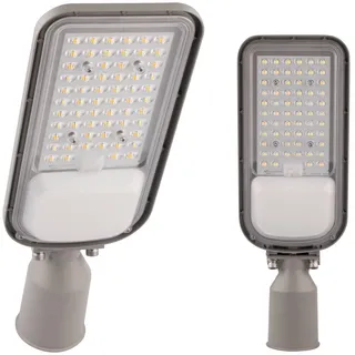 Lumiled LED Straßenlaterne 50W 7000 Lm Straßenlampe 4000K Neuralweiß Straßenleuchte Außenleuchte IP65 Wasserdicht Mastleuchte Wegeleuchten Parkplatz Beleuchtung Hofbeleuchtung Wandleuchte
