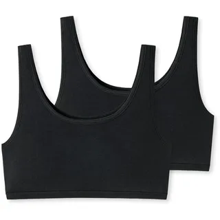 SCHIESSER Uncover Cotton Bustier schwarz 3XL