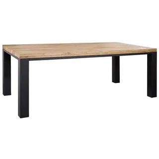 MASSIVMOEBEL24.DE Wildeiche 240 x 76 x 100 cm braun