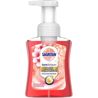 Sagrotan Samt-Schaum Seife Kirschblüte & Rose – 1 x 250 ml Schaumseife im Seifenspender (Packung mit 5)