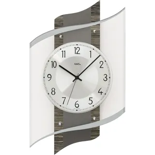 AMS Funkwanduhr F5519 29,0 cm grau
