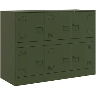 vidaXL Sideboard 99 x 73 x 39 cm Olivgrün