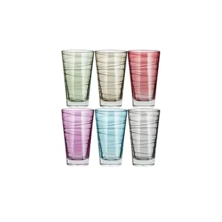 LEONARDO Gläser groß, 6er-Set  Vario , mehrfarbig , Glas , Maße (cm): B: 24,4 H: 13,7 T: 16
