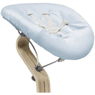 Stokke Nomi Newborn Set, Grey/Grey Blue - Mit 5-Punkt-Sicherheitsgurt und wendbarem, waschbarem Textilset - Passt auf alle Stokke Nomi Stühle