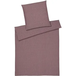 ELEGANTE Humble Gestreift Brick 135 x 200 cm + 80 x 80 cm