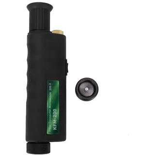 200x 400x Handheld-Glasfasermikroskop Inspektion eines tragbaren Mini-Mikroskops mit 2,5-mm- und 1,25-mm-Adaptern zur Überprüfung der koaxialen Beleuchtung von Glasfaserabschlüssen