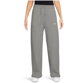 Nike Sportswear Phoenix Fleece Hose Mit Hohem Bund Und Weitem Bein Für Damen, Dk Grey Heather/Sail, IH1011-063, L