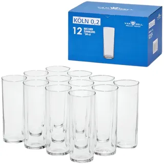VAN WELL Kölschglas Bierglas 0,2 l 12 St.