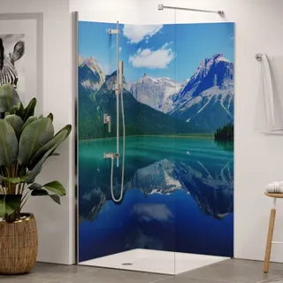 Winwall Duschrückwand Aluverbund Bergsee, 1 Stück, 2500x1250 mm