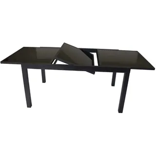 FRG Ausziehtisch 150-210 x 90 x 75 cm Schwarz