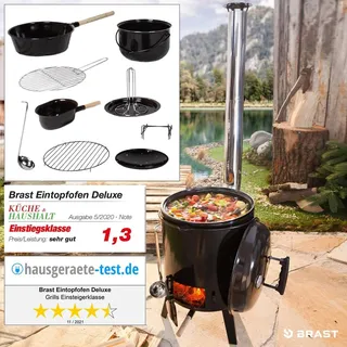Brast Kombigrill Eintopfofen schwarz