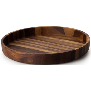 Schale CONTINENTA "Walnuss" Schüsseln Gr. Ø 38 cm, braun (holzfarben) Deko-Schale Holzschale Holzschüssel Dekoschalen Dekotabletts Walnussholz