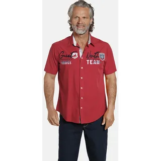 Jan Vanderstorm Kurzarmhemd rot 7XL