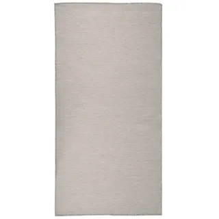 vidaXL Outdoor-Teppich Flachgewebe 100x200 cm Taupe