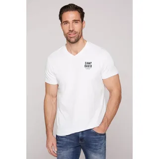 Camp David V-Shirt weiß S